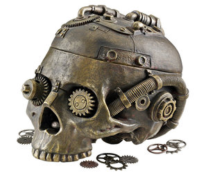 Steampunk Skull Containment Vessel
