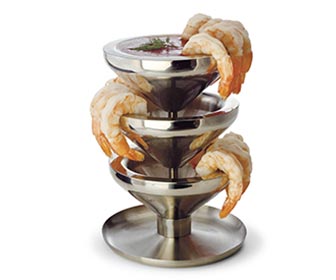 Super Chill Shrimp Tower - Serve Chilled Shrimp and Cocktail Sauce Without Ice