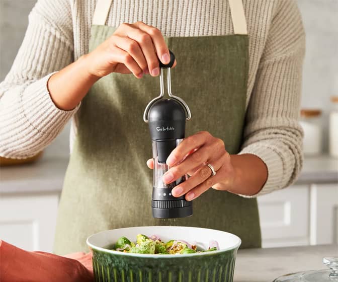 Sur La Table Ratchet Mill - Grinds Pepper, Salt, and Spices with Ease