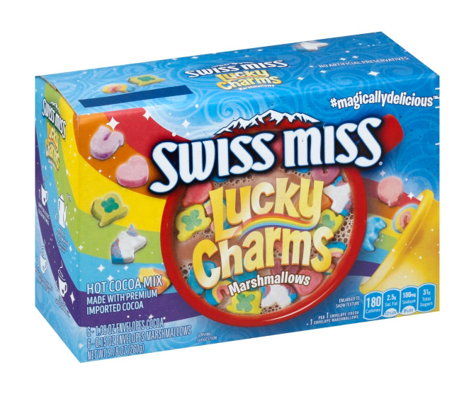 Swiss Miss Hot Cocoa with Lucky Charms Marshmallows