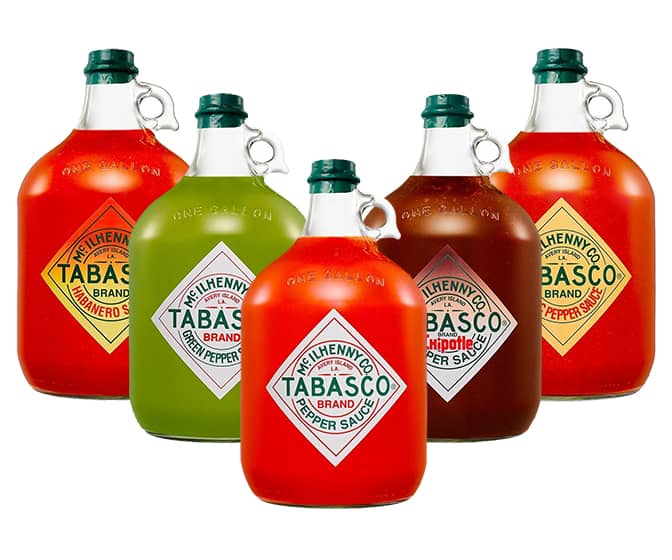 Tabasco Sauce Gallon Jugs