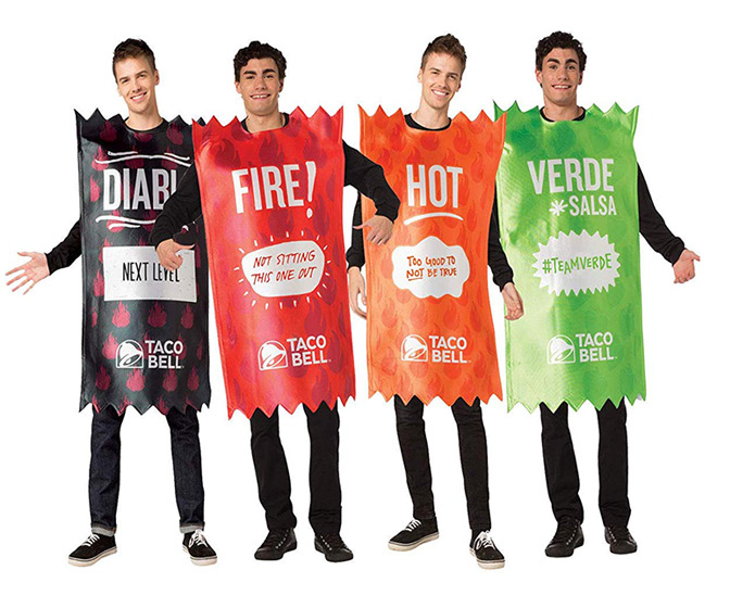 Taco Bell Hot Sauce Packet Halloween Costumes