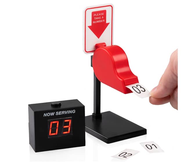 Take A Number - Mini Deli-Counter-Style Ticket Dispenser