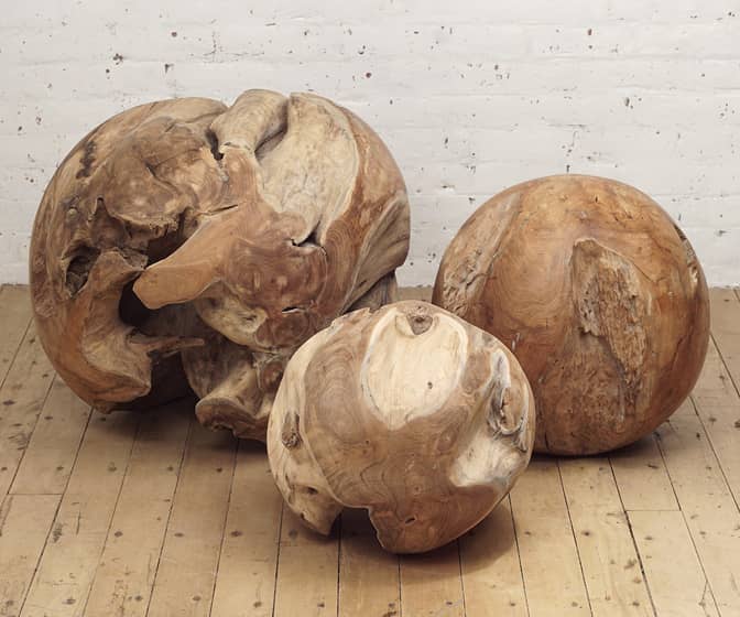 Teak Root Ball Sculptures