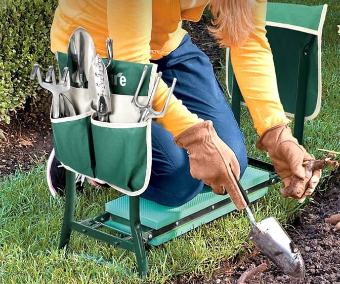 TomCare Garden Kneeler / Seat With Tool Pouches