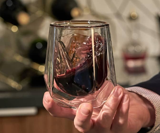 Viski Alchemi - Double-Walled Aerating Wine Glass