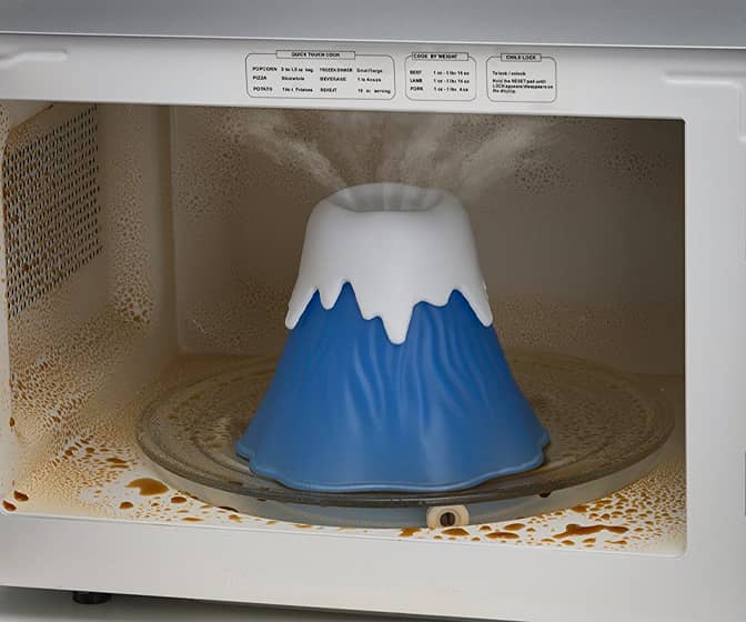 Volcano Microwave Oven Steam Cleaner