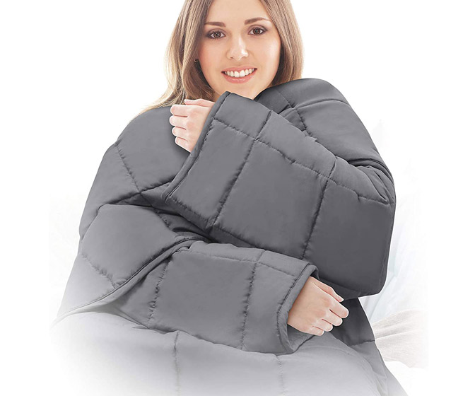 Weighted Blanket With Sleeves