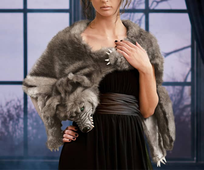 Werewolf Faux Fur Shoulder Wrap