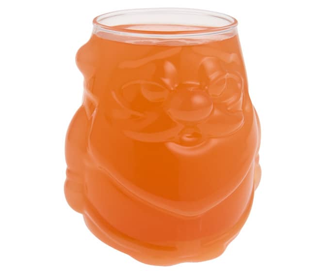 Whimsical Santa Claus-Shaped Drinking Glasses