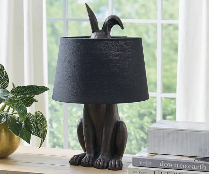 Whimsical Wild Hare Table Lamp