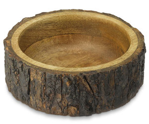 Wood Bark Nut Bowls