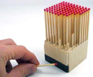 Wooden Matches Block - 100 Wooden Matches From 1 Block Of Wood
