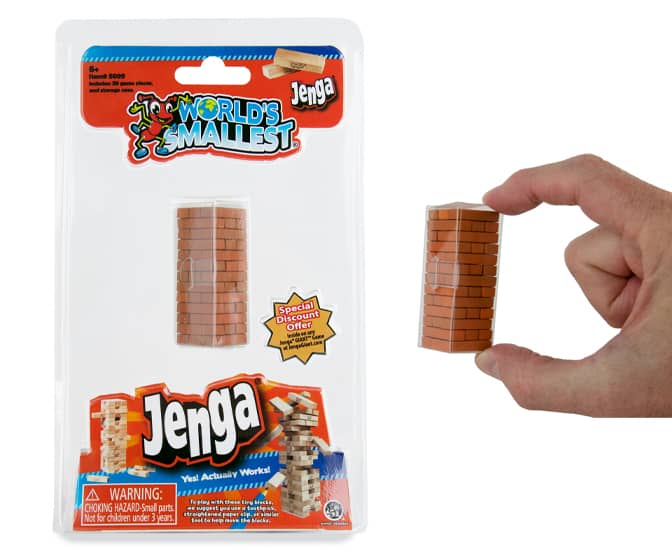 World's Smallest Jenga Game