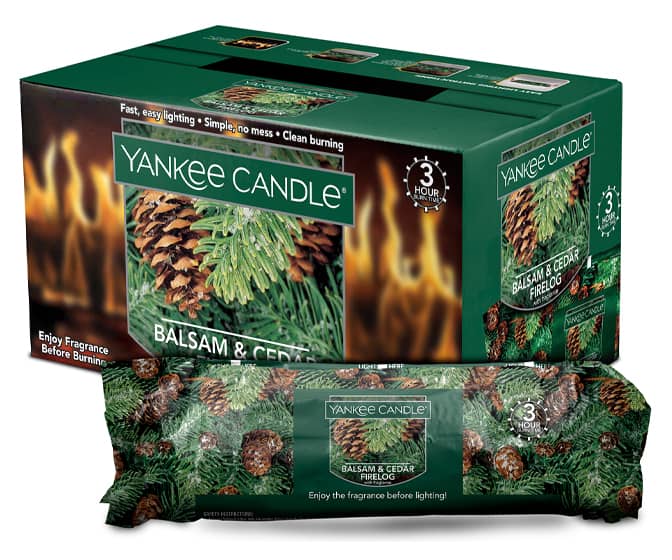 Yankee Candle Balsam and Cedar Scented Firelogs