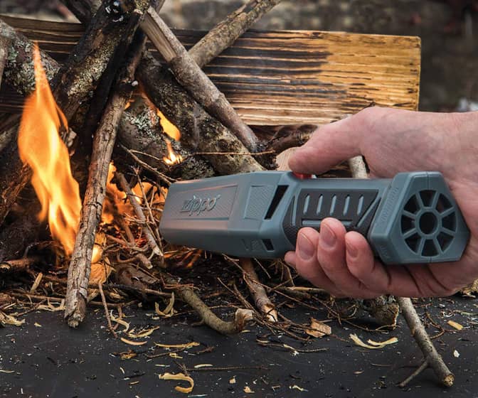 ZIPPO FireFast Bellows - Fan the Flames with the Push of a Button