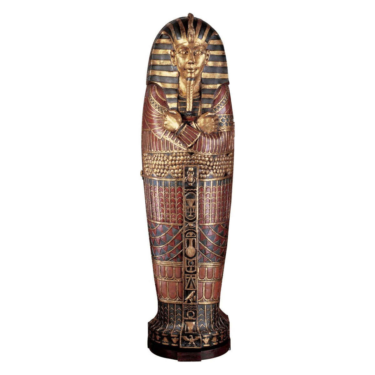 Lifesize King Tutankhamun Sarcophagus Cabinet
