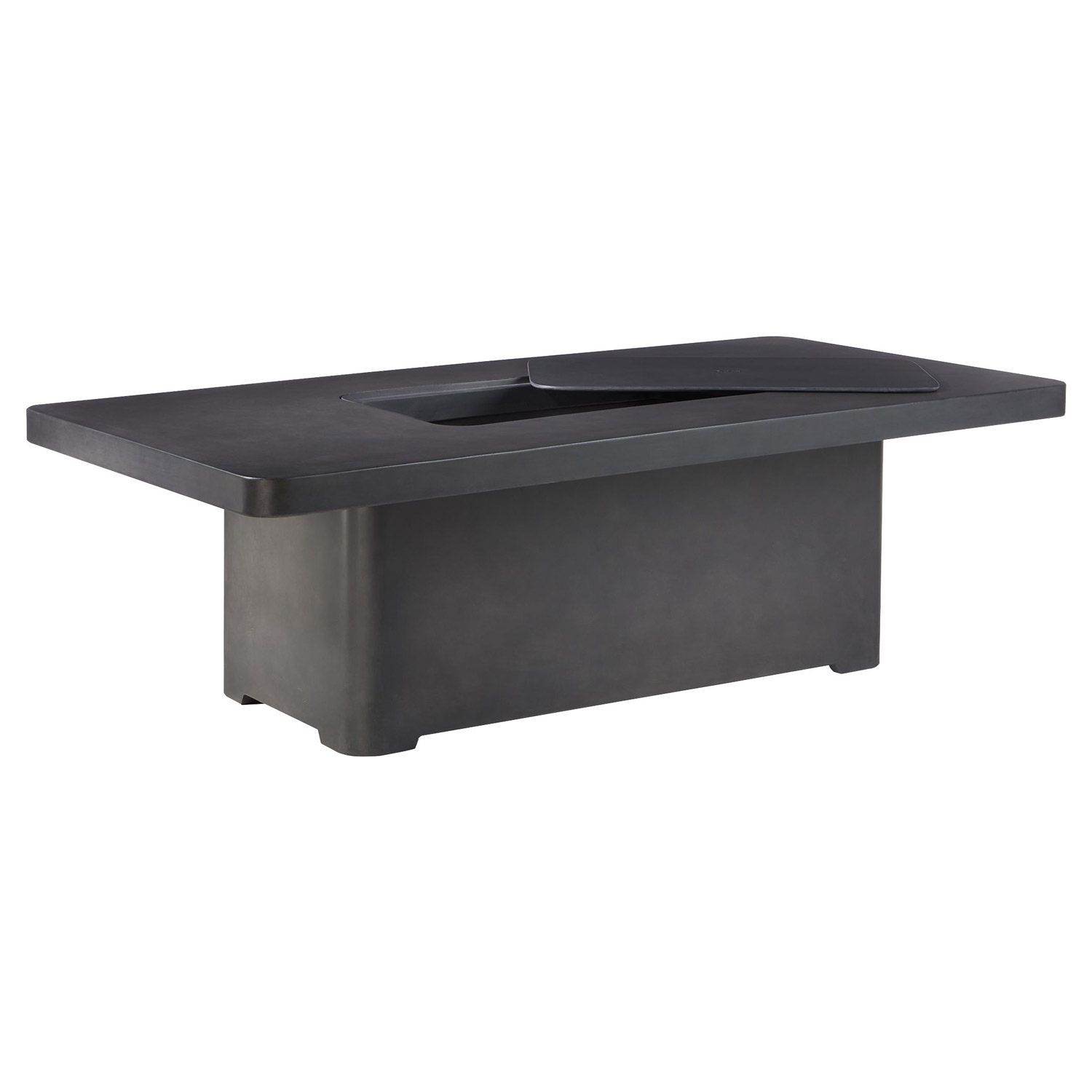 Outdoor Concrete Coffee Table w/ Built-In Beverage Tub | The Green Head