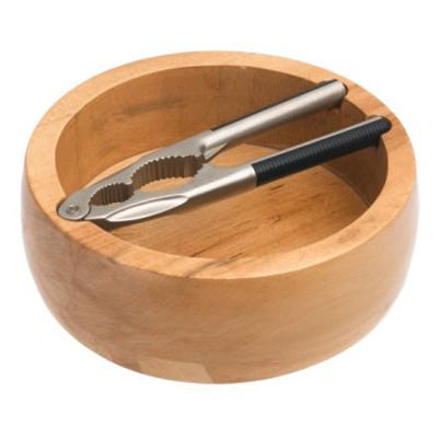Nut cracker and bowls