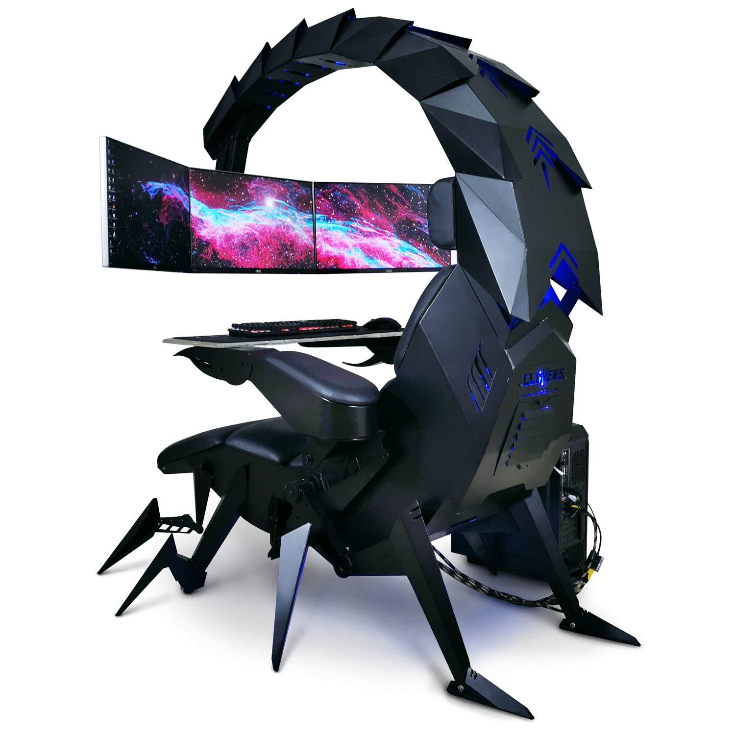 Scorpion Chair - Futuristic Zero Gravity Reclining Workstation / Gaming