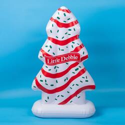 3-Ft Tall Inflatable Little Debbie Christmas Tree Cake