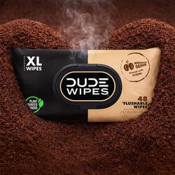 DUDE Wipes Morning Grind - Coffee-Scented Flushable Wipes