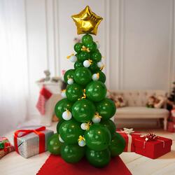 Giant DIY Balloon Christmas Tree - 6.5 Ft Tall!
