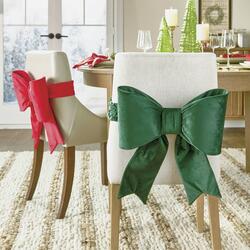 Giant Festive Dining Chair Bow Bands