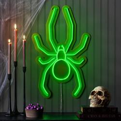 Giant Neon Spider - Green or Orange
