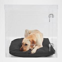 HIDDIN Clear View Acrylic Pet Crate / Zig-Zag Pet Gate / Side Table