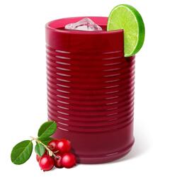 Jellied Cranberry Sauce from a Can-Shaped Silicone Cup