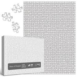 Maze Of Despair - Impossible White Jigsaw Puzzle - 1,000 Pieces