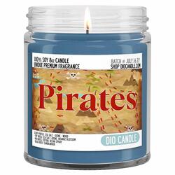 Pirates Scented Candle - Sea Salt, Ocean Spray, Ozone, Sails, and Wood