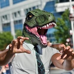 Realistic T-Rex Dinosaur Head Mask