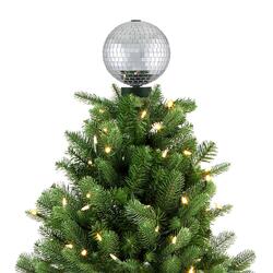 Rotating Disco Ball Christmas Tree Topper