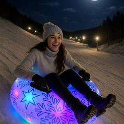 SnowCandy Jumbo Illuminated LED Snow Tube