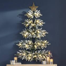 Space-Saving Pre-Lit Wall-Hanging Christmas Tree