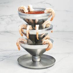 Super Chill Shrimp Tower - Serve Chilled Shrimp and Cocktail Sauce Without Ice