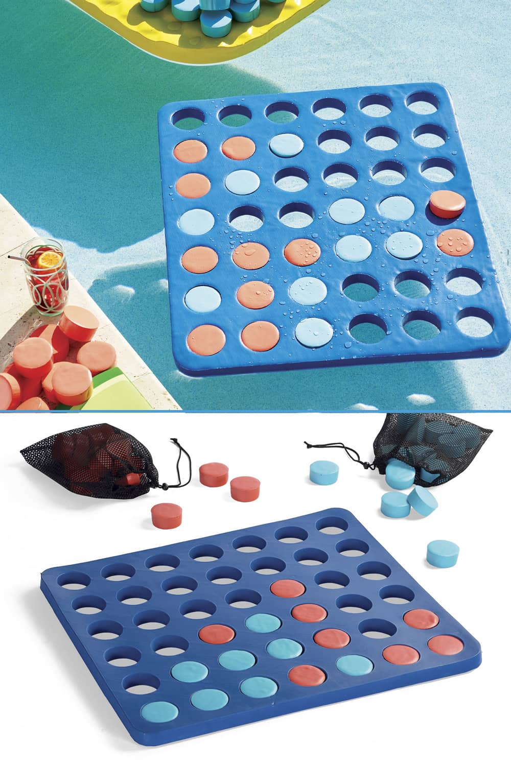 Floating Four Across Pool Game