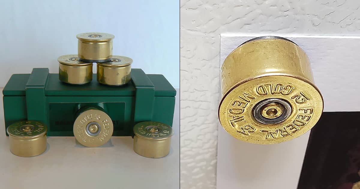 thumbnail image 2 of Assorted 12 Gauge Shotgun Shell Fridge Magnets – Set Of Colorful Magnets 2 of 3