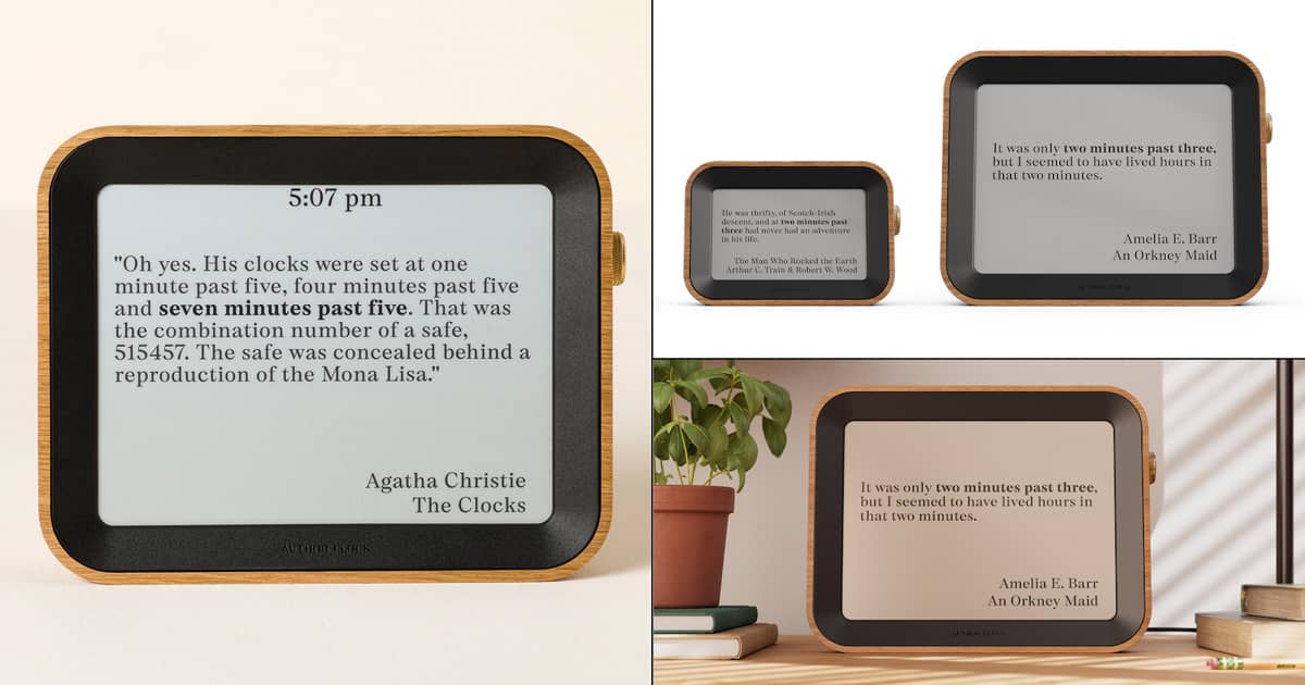 Author Clock Tells Time Through Classic Literary Quotes The Green Head