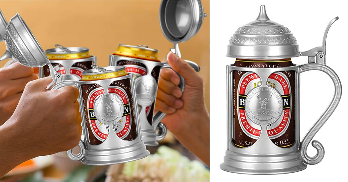 Barbuzzo Brew Stein Oktoberfest Beer Can Holder The Green Head