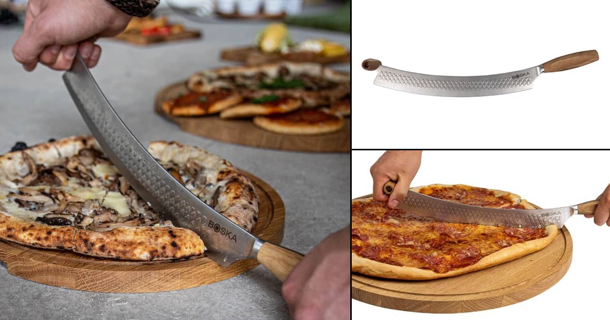 Boska Oslo+ Curved Pizza and Cheese Knife The Green Head