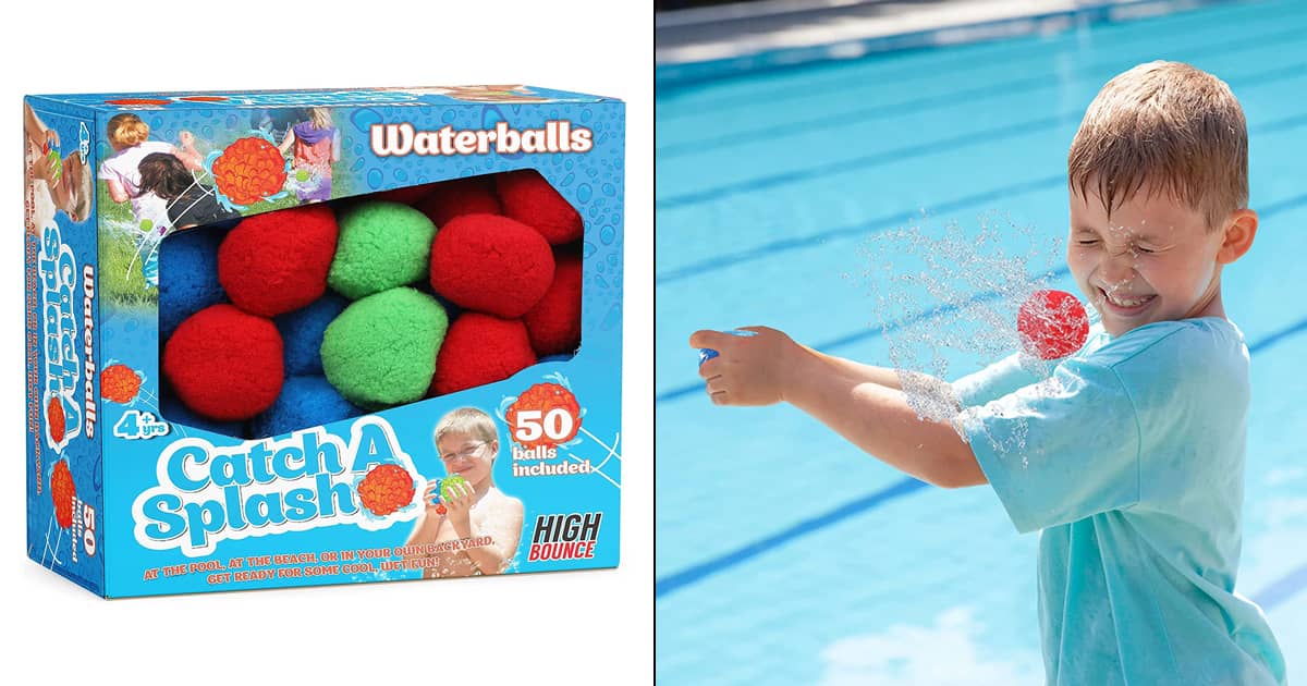 Mgsirc 60PCS Cotton Splash Balls,Water Balls Fight Kit,Reusable Water Balloon,Pool Beach Fun Party Favors Toys for Kids and Adults 