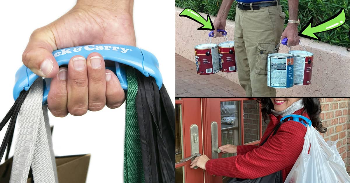 Click and Carry Grocery Bag Carrier The Green Head