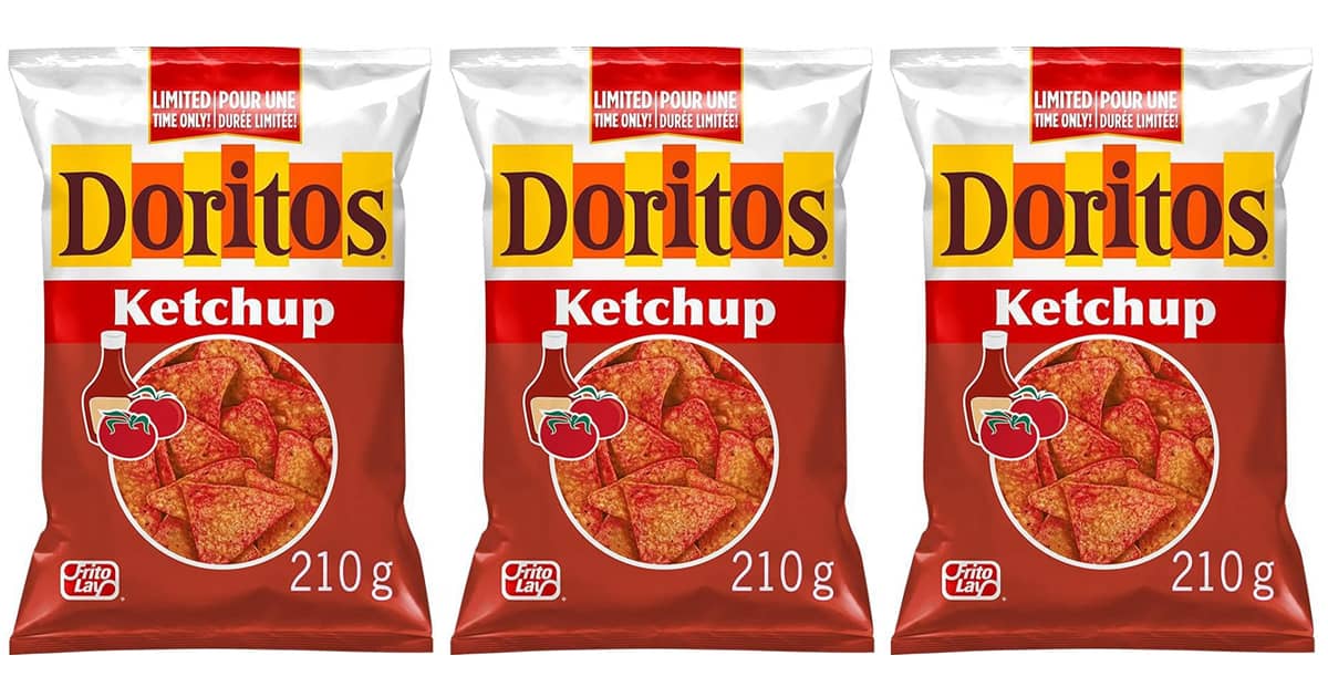 Doritos Ketchup Flavored Tortilla Chips From Canada The Green Head