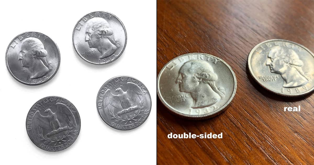 DoubleSided Quarters The Green Head