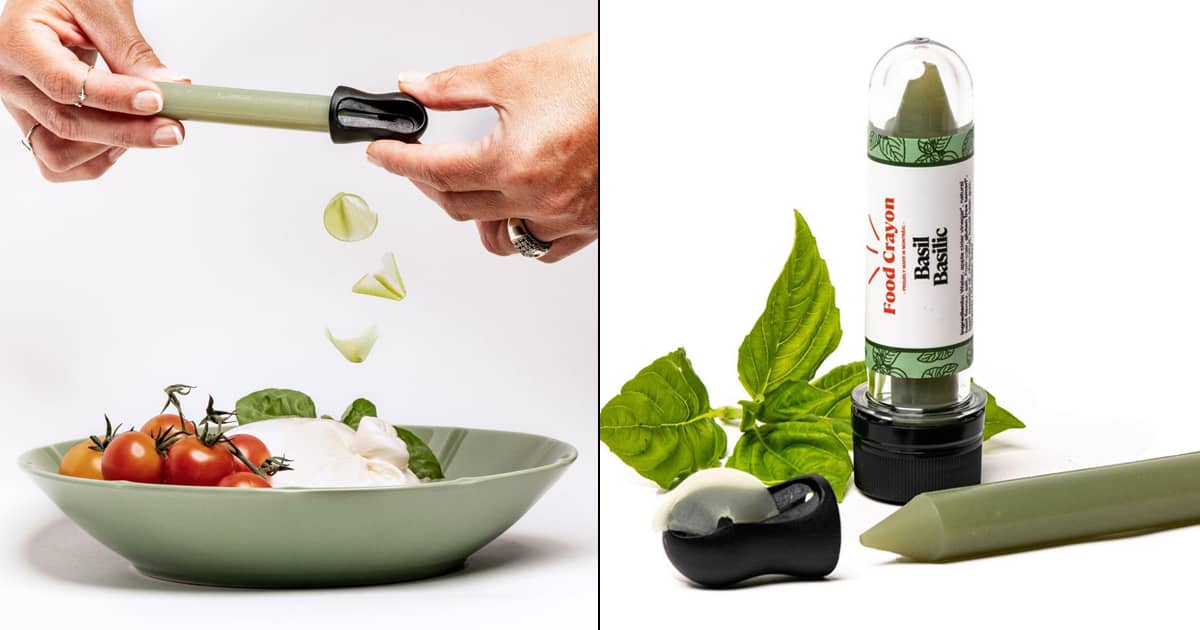 Edible Food Crayons Sharpen Over Food to Add Flavor and Color The