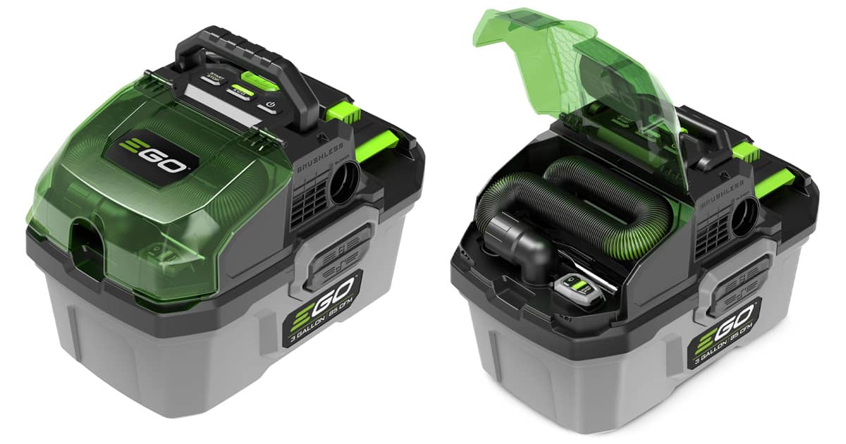 EGO POWER+ Compact Cordless Wet/Dry Shop Vacuum - 3 Gallon | The