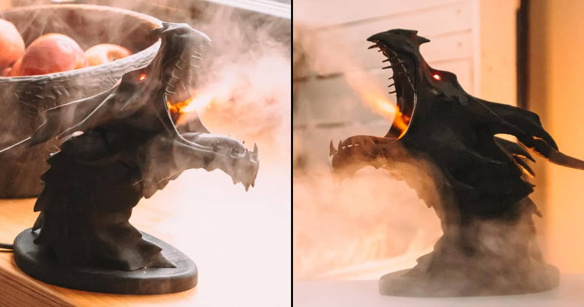 FireBreathing Dragon Essential Oil Diffuser The Green Head